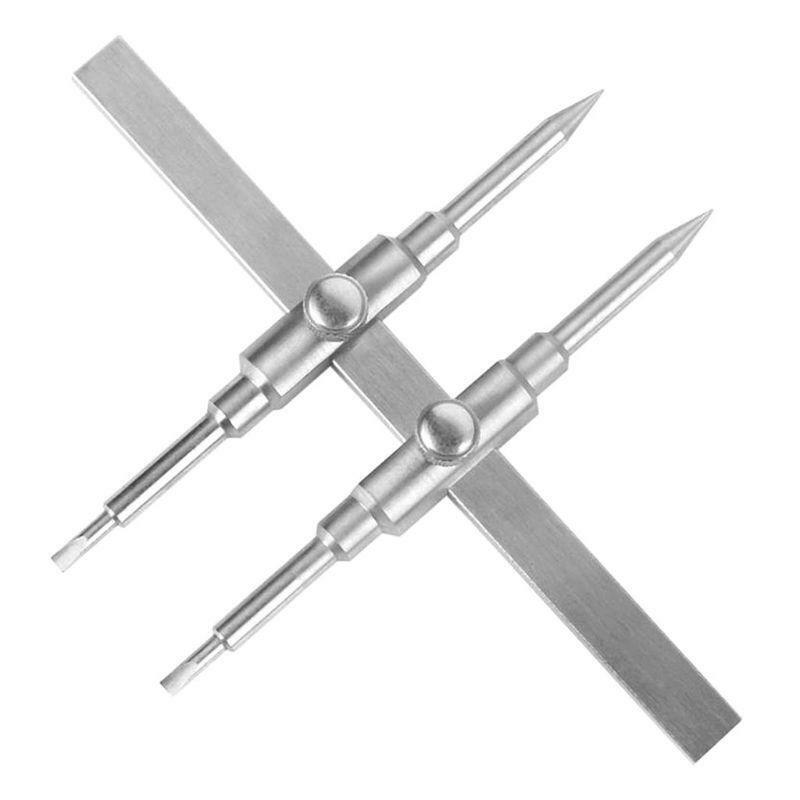 1Set Dual Tip Stainless Steel Lens Spanner Wrench Opening Tool for DSLR Cameras