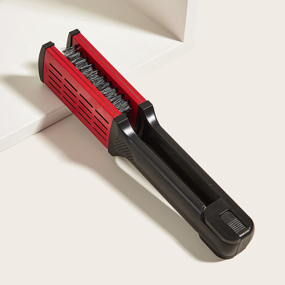 Straight Hair Comb V-Shaped Splint Comb Bristle Hair Straightening (Red)