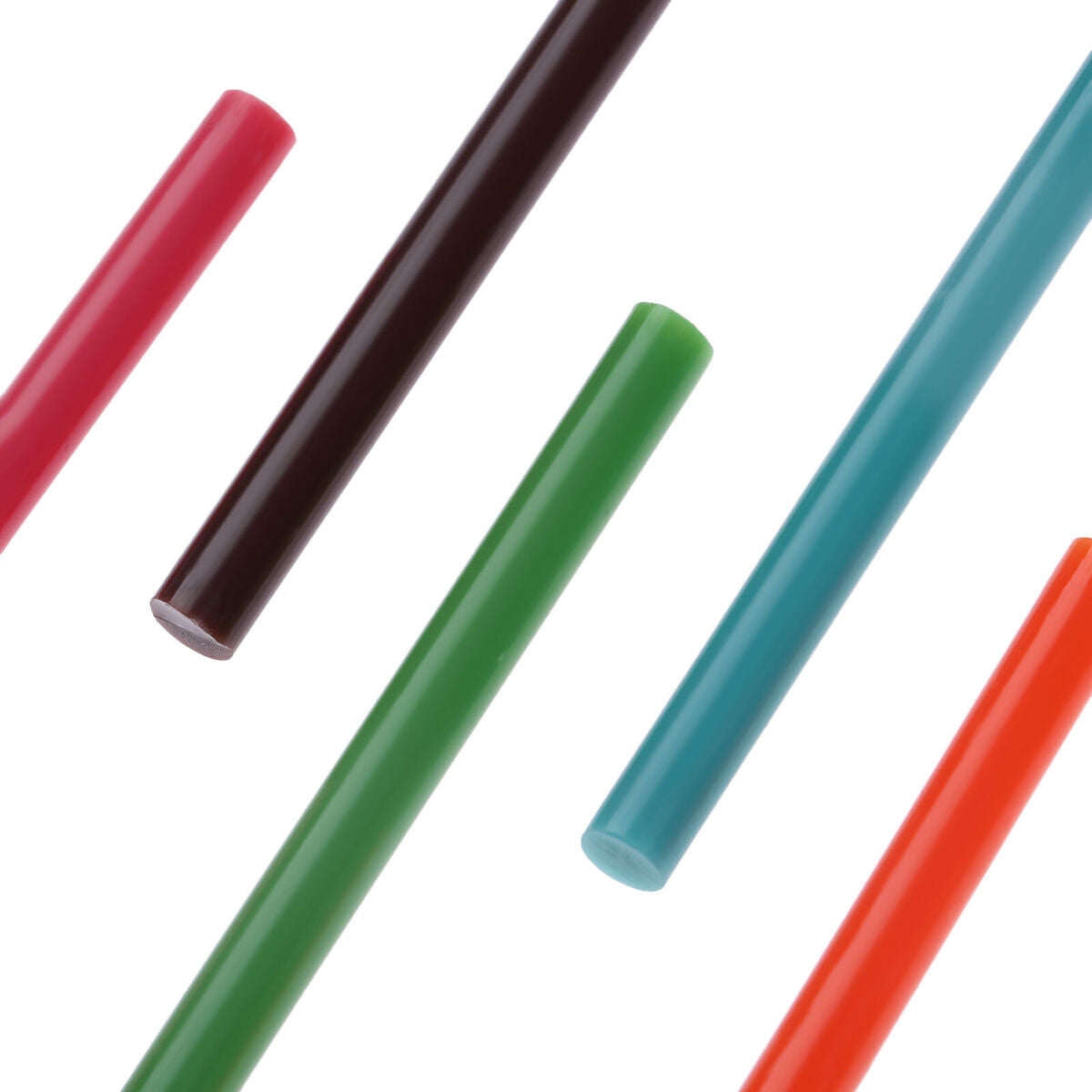 50Pcs/set 10 Colour 7mm*100mm Hot Melt Glue Gun Sticks EVA Glitter Powder Craft