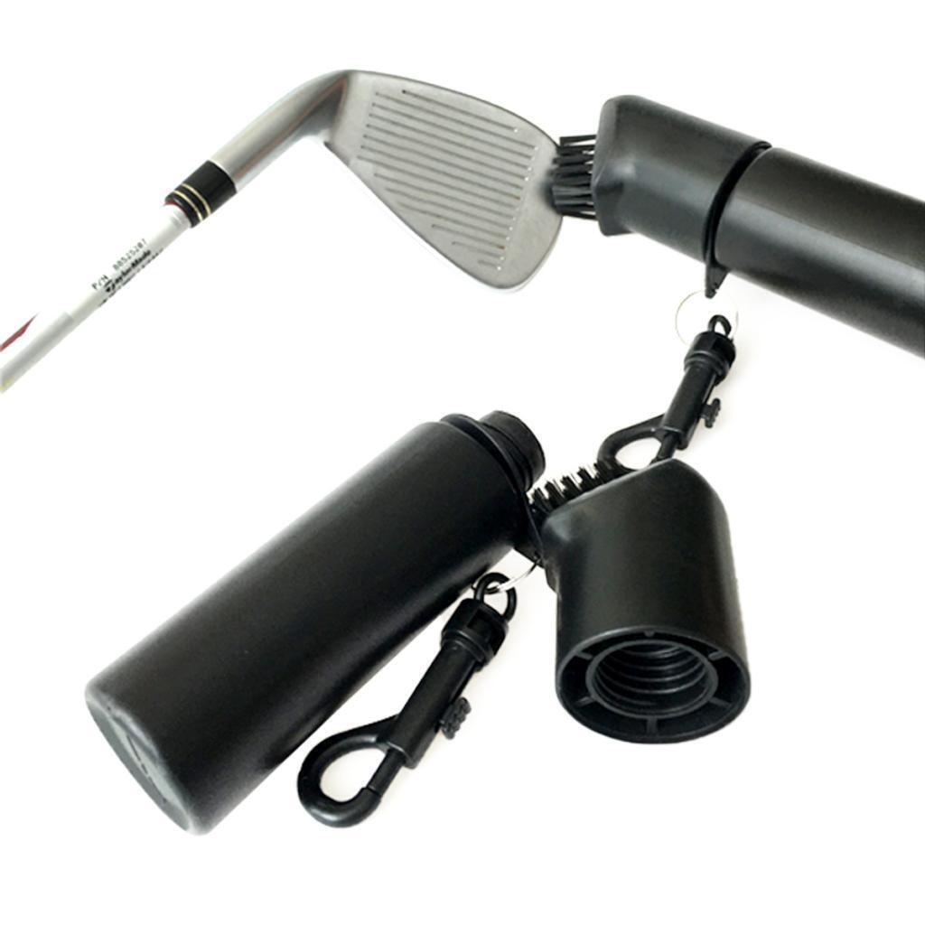 Golf Club Groove Cleaner with Water Bottle and Snap Clip for Golf Accessories,