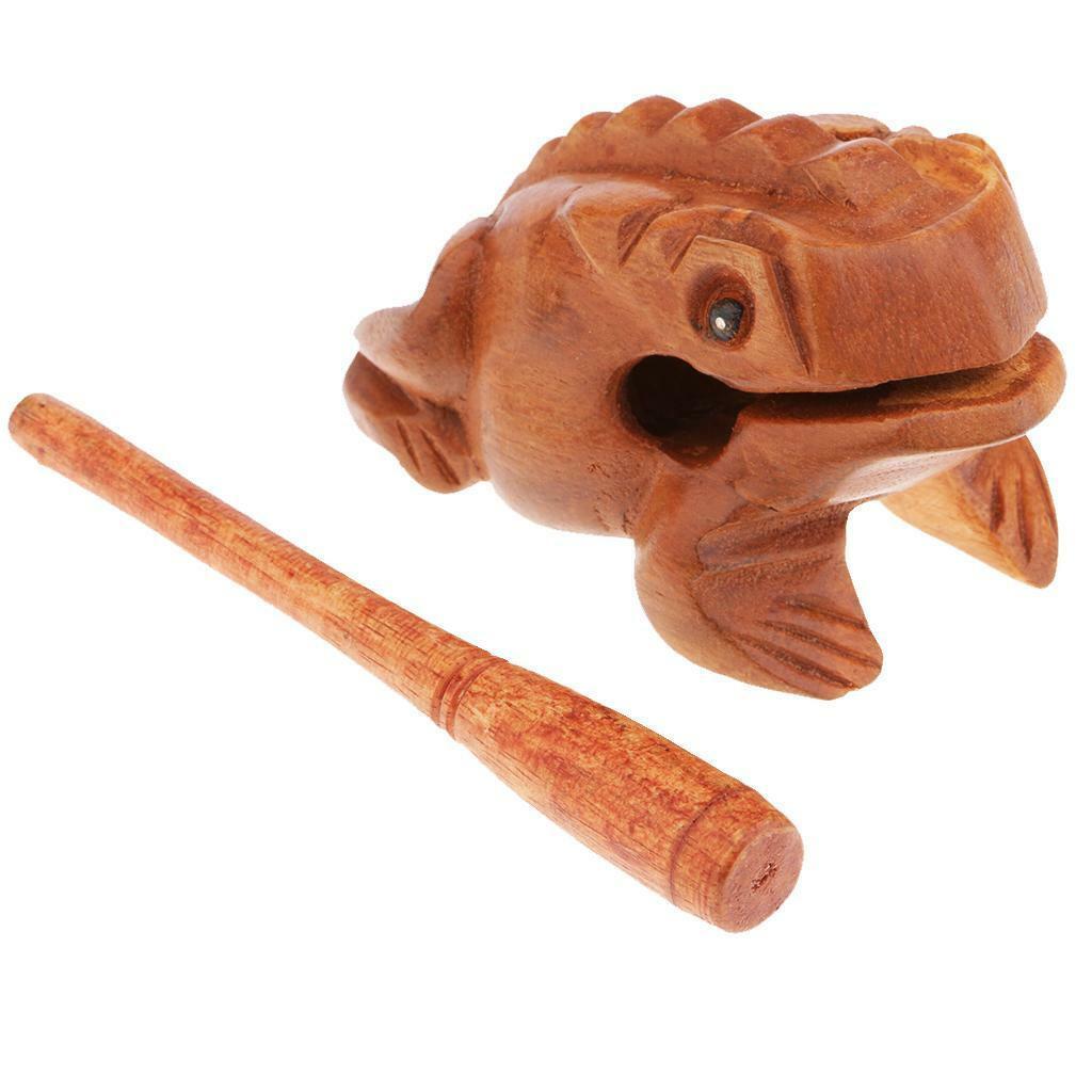 Wooden Luck Frogs  Children Musical  Office Ornaments#5