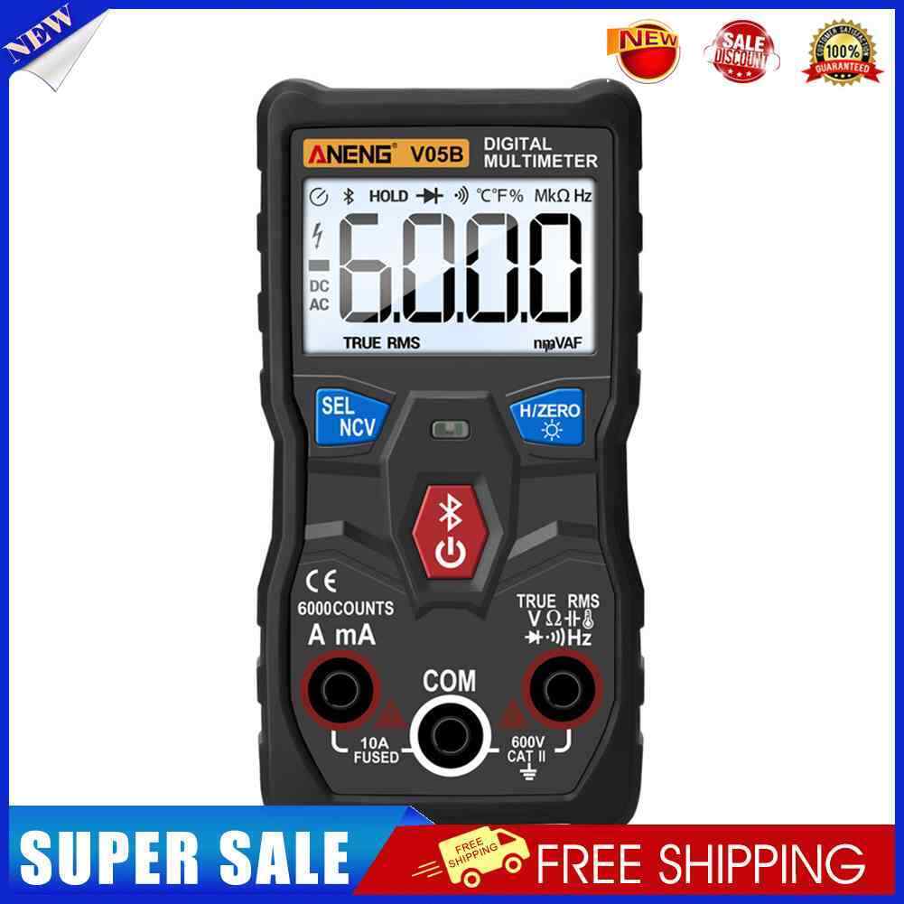V05B Digital Bluetooth-compatible Multimeter True RMS Auto Range Voltage Me