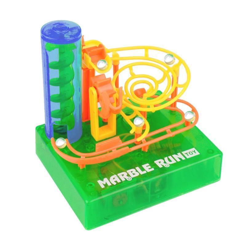 DIY Electric Maze Ball Track Marble Race Run Blocks Inserted Building Blocks for