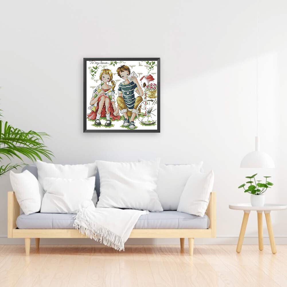 Partial Embroidery Set Love of Life Cross Stitch Kit 14CT Stamped DIY Craft