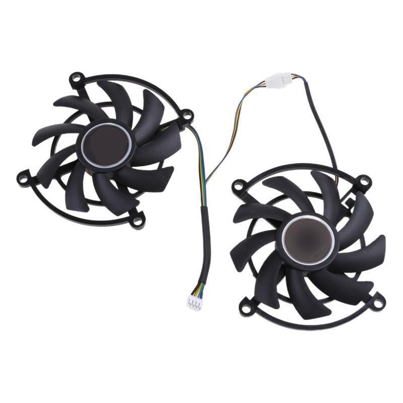 2Pcs VGA Graphics Card Cooling Fan 4Pin 12V for Colorful GTX 2060 SUPER GTX1660