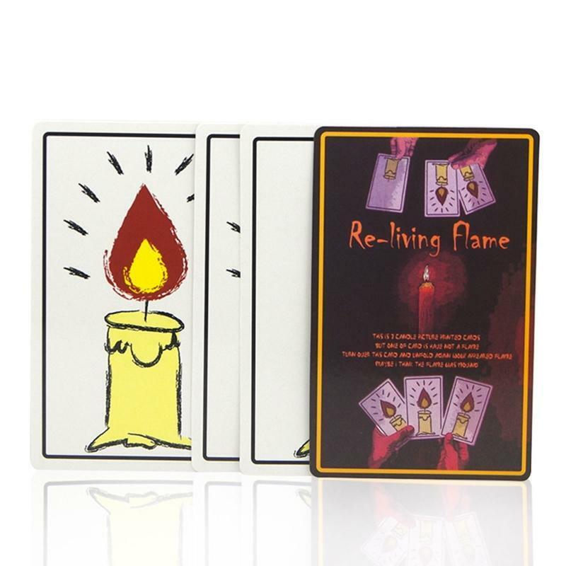Relighting Candle Magic Cards Puzzle Game Magic Tricks Magic Props Amazing Magic