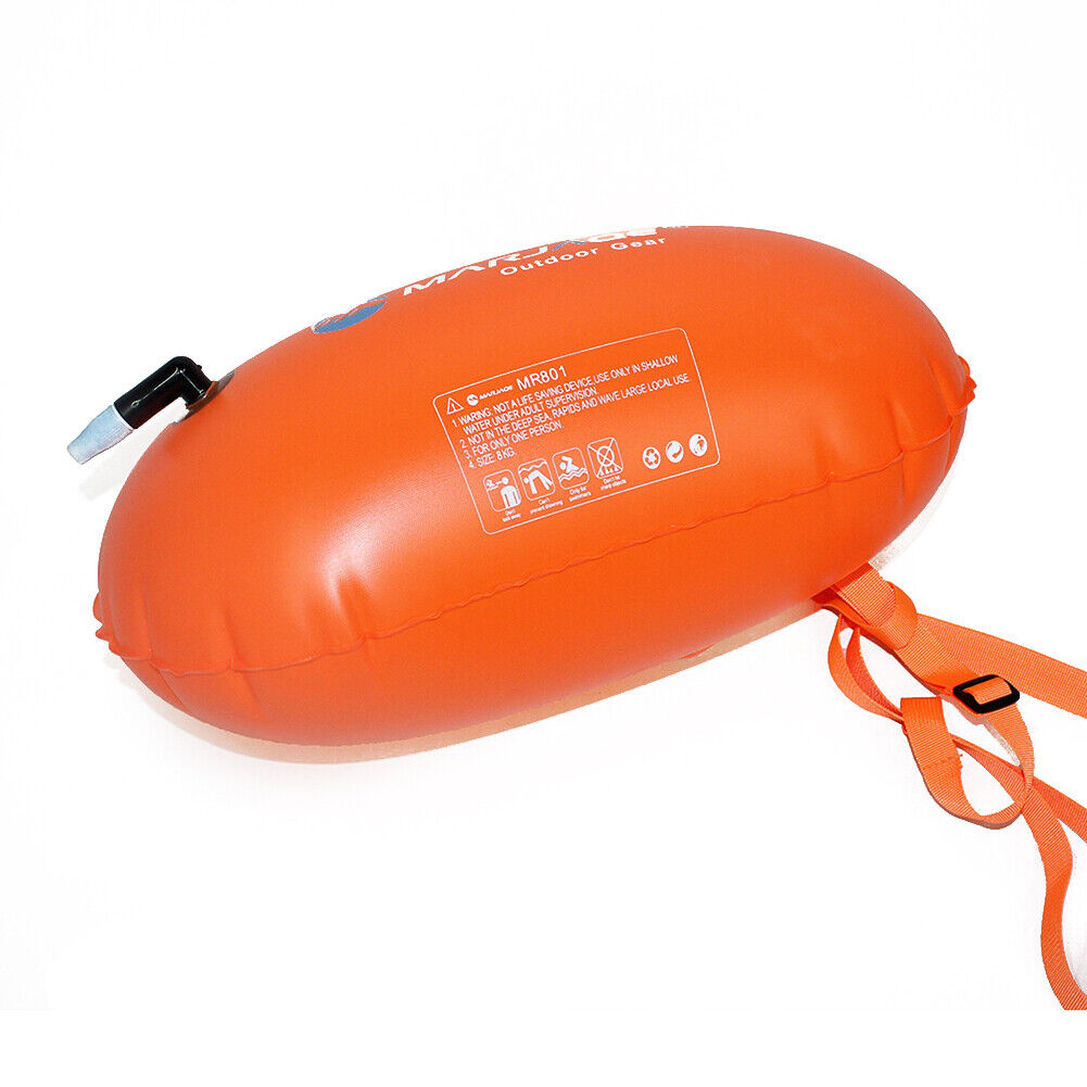Inflatable Swimming Float Air Dry Bag PVC Buoy Water Sport Bag (Orange)