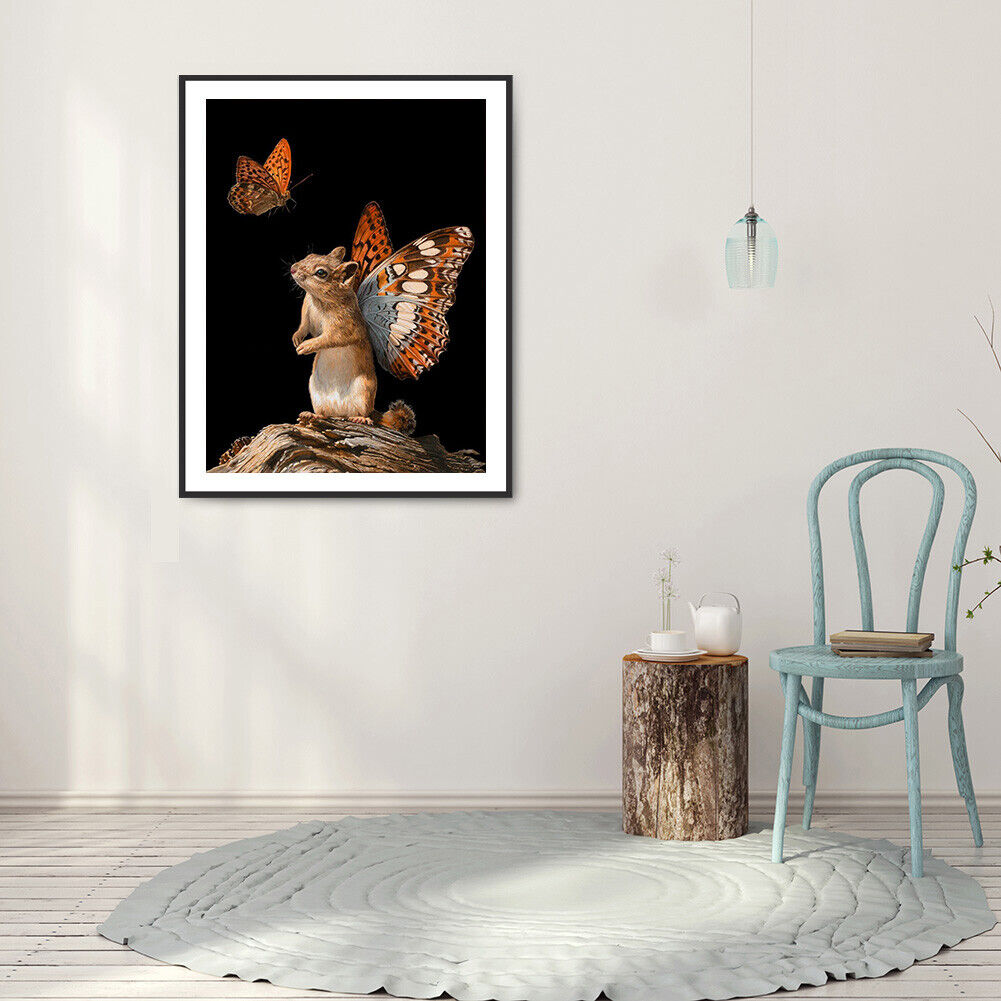 5D DIY Diamond Painting Little Hamster Full Round Drill Mosaic Wall Picture
