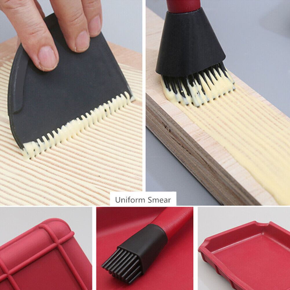 4pcs Woodworking Glue Tool Kit Brush Flat Scraper Glue Tray Wood Gluing Set