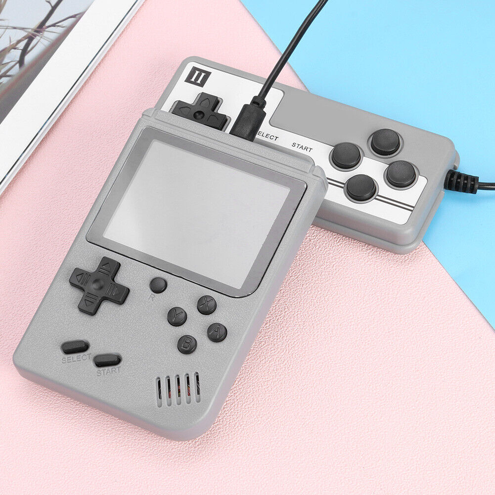 Pocket Handheld Game Console Gamepad 500 Video Games Player Gift (Grey)