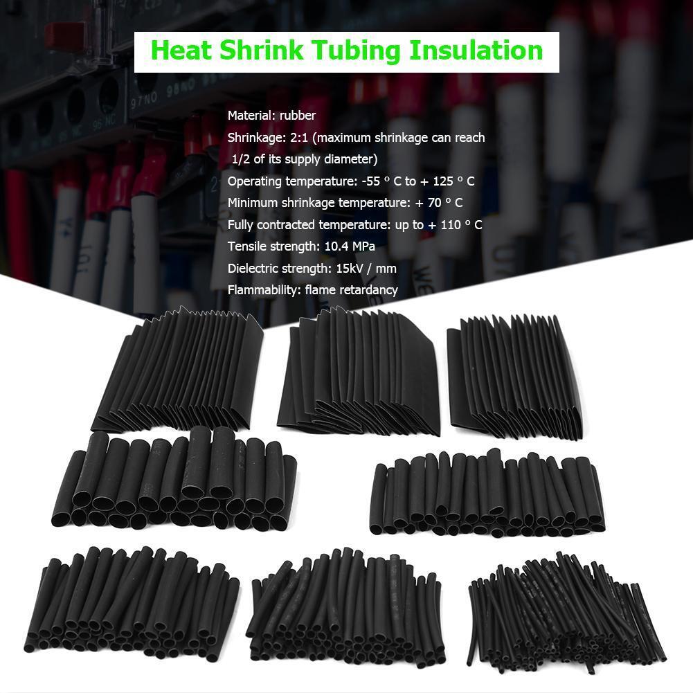 328pcs/set Insulation Shrinkable Tube Heat Shrink Tubing Wire Cable Sleeves
