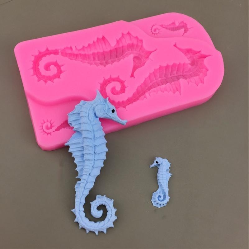 Mousse Moulds Seahorses Shape Silicone Material Pudding Mold DIY Chocolate Molds
