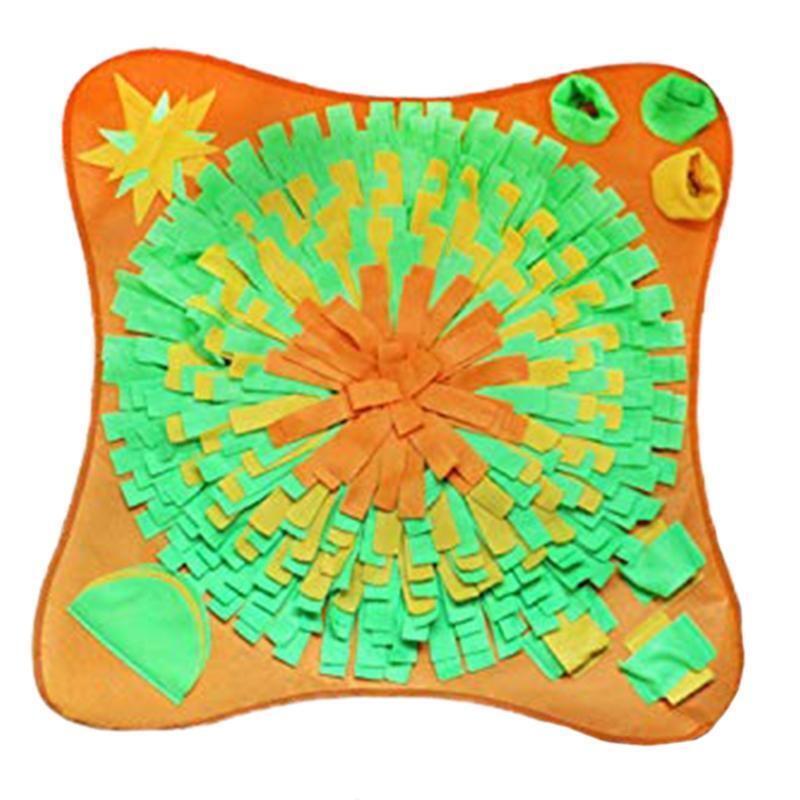Creative Square Flower Dog Snuffle Feeding Mat Pet Nosework Training Slow Eating