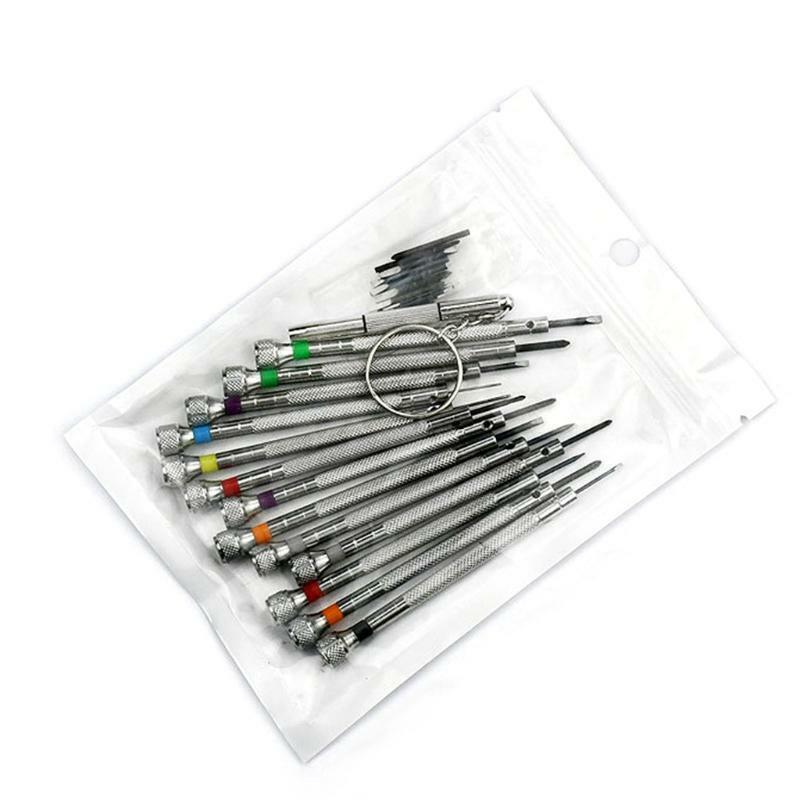 13 Pieces Micro Precision Watch Screwdriver Set with 10 Extra Replace Blades