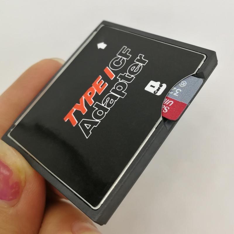 Dual Slot Micro-SD TF to CF Adapter Compact Card Holder Type I Card Converter