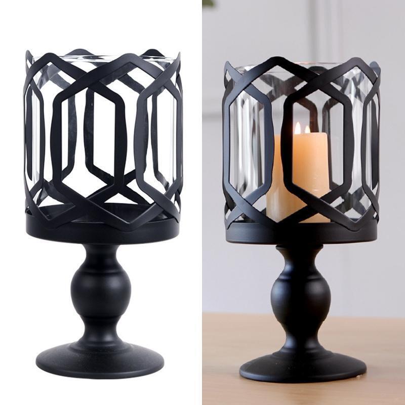 Nordic Metal Candelabra Candlestick Candle Holder Wedding Bar Party Home Decor