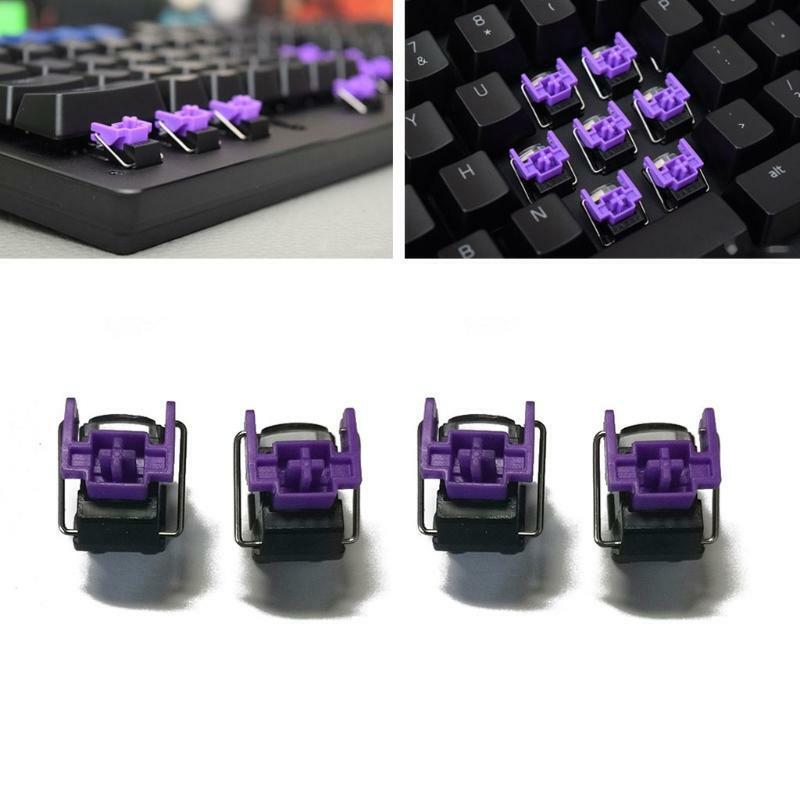 4 Pcs Purple Optical Switches Hot Swap Switch for Razer Huntsman Elite Keyboard