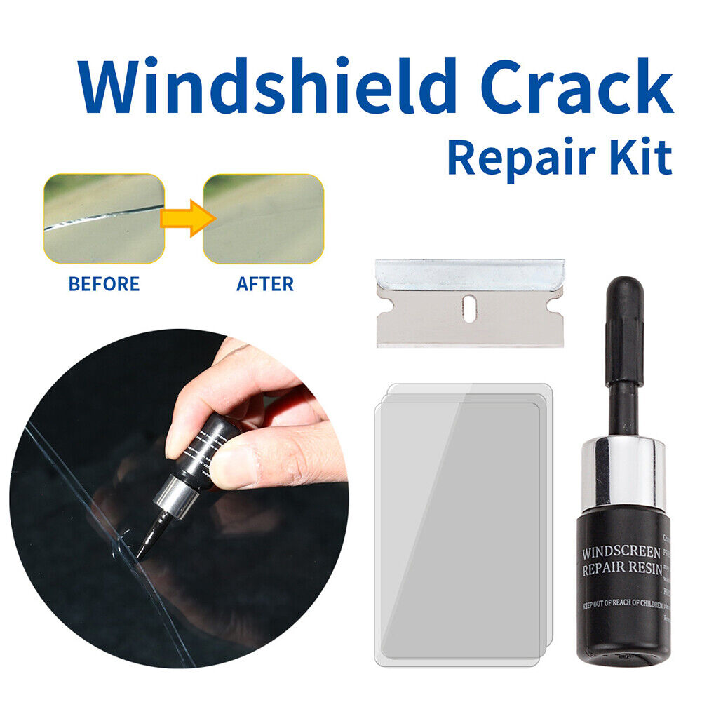 Auto Windshield Glass Crack Repair Tool Kit Window Scratch Restore Fluid
