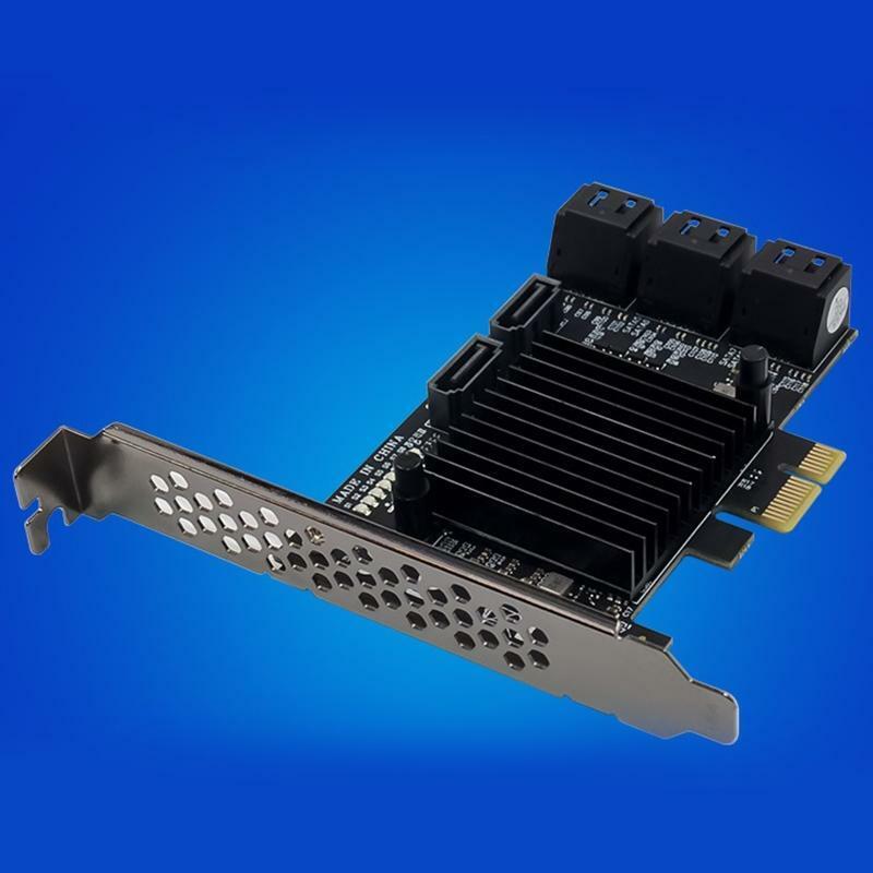 88SE9215 Chip 8 Ports -SATA 3.0 to PCIe Expansion Card PCI Express -SATA Adapter
