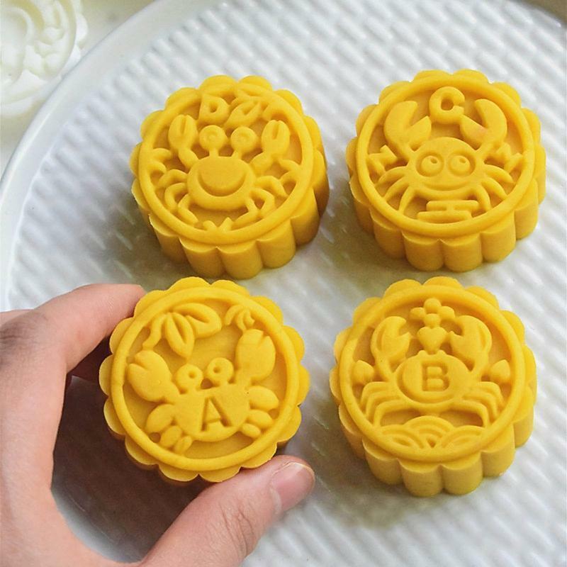 Moon Cake Mold Cookie Stamps Moon Cake Maker Mid-Autumn Festival DIY Pastry 50g