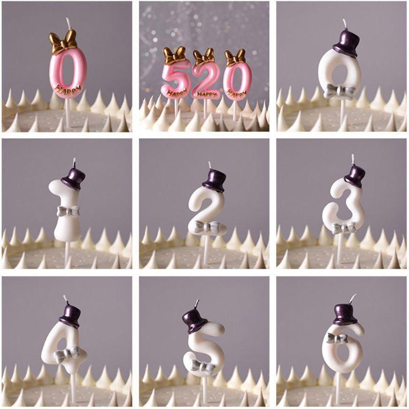2pcs/set 0-9 Numbers Silicone Lollipop Cookie Mold Chocolate Cake Decorating DIY