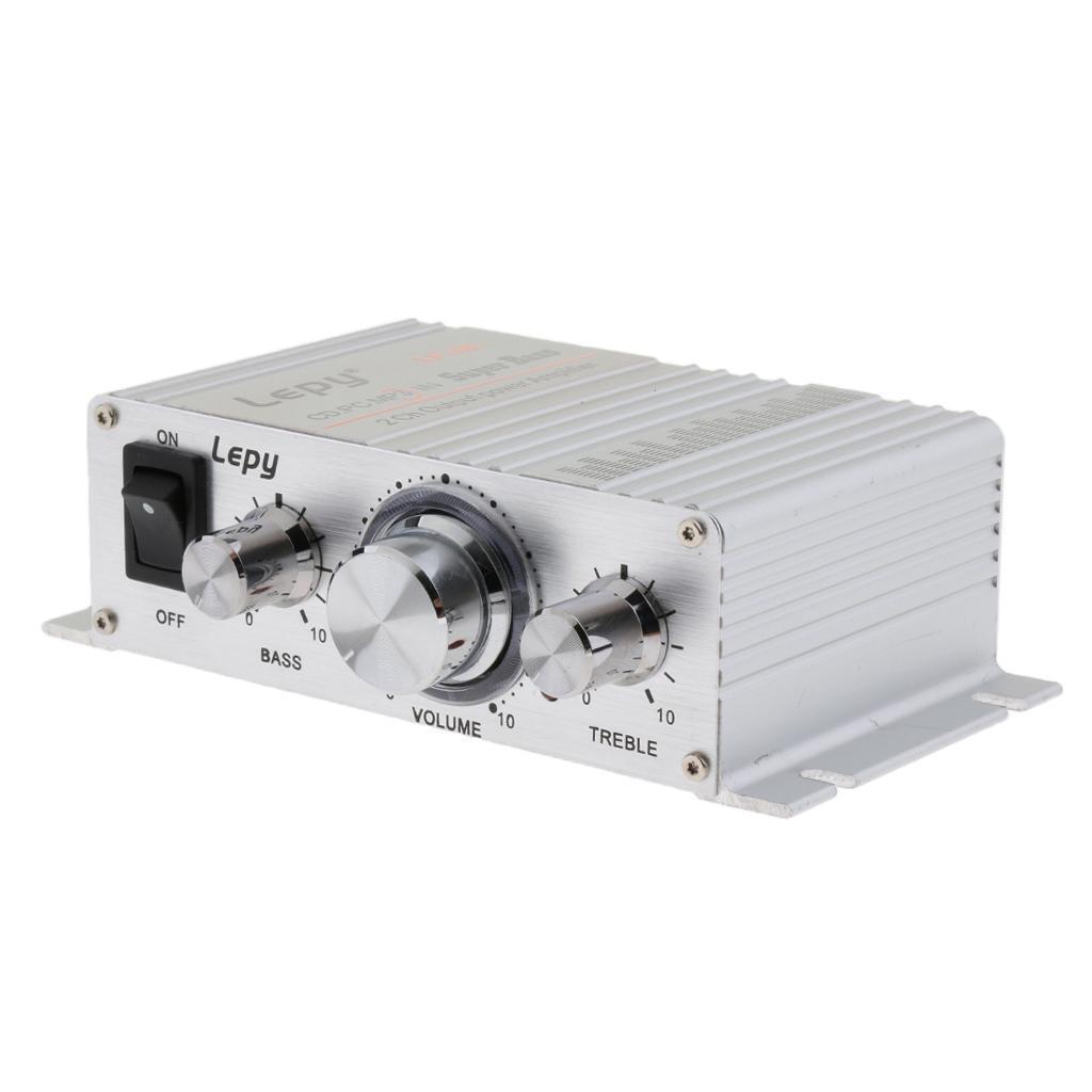 DC 12V 2x15W Class-D  Stereo Audio Headphone Car Amplifier