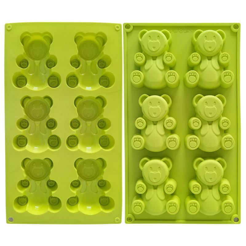 Cute Bear Shape Food-Grade Silicone Party Cake Decoration Tool Gift for Baking