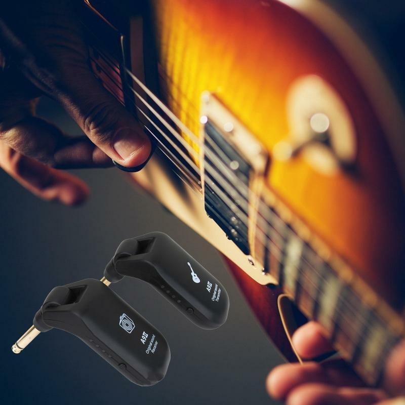 4 Channels Guitar Transmitter Receiver Easy Operation Musical Tool Portable