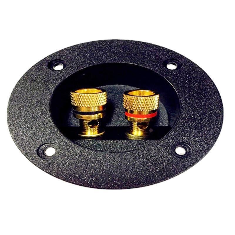 2-Way Speaker Box Terminal Binding Post Screw Cup Connector With 2 Banana Jack