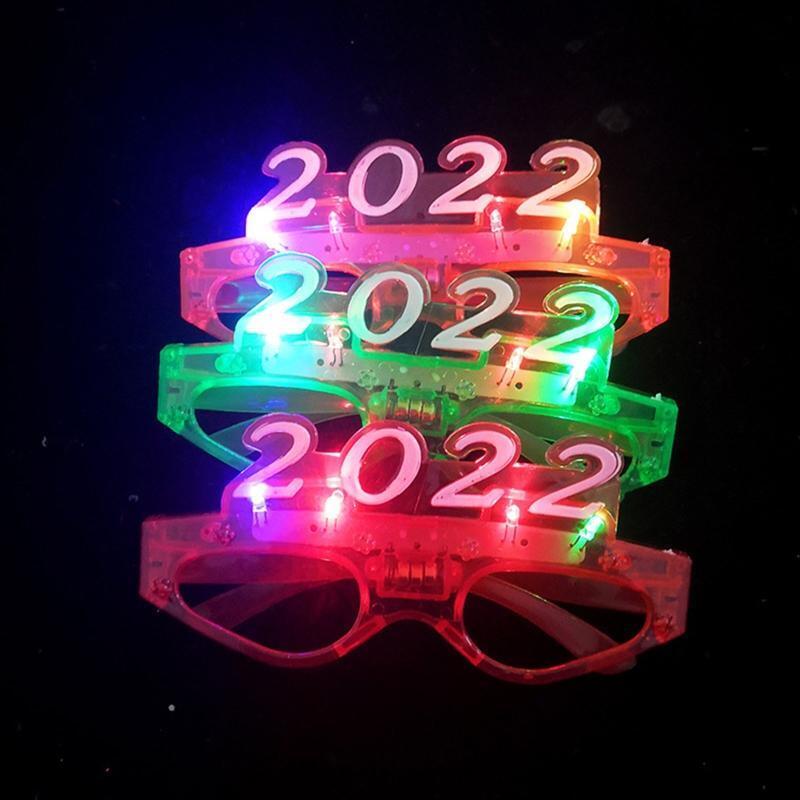 Flashing 2022 LED Glasses Light Up Eyeglasses Eyewear Night Club Bar Halloween