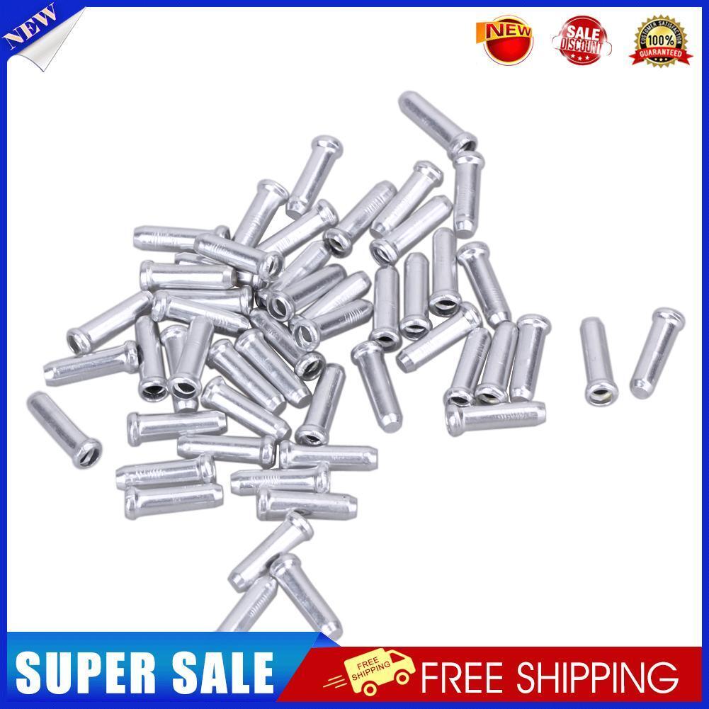 50pcs Aluminum Bike Bicycle Brake Shifter Inner Cable Tips Wire End Cap