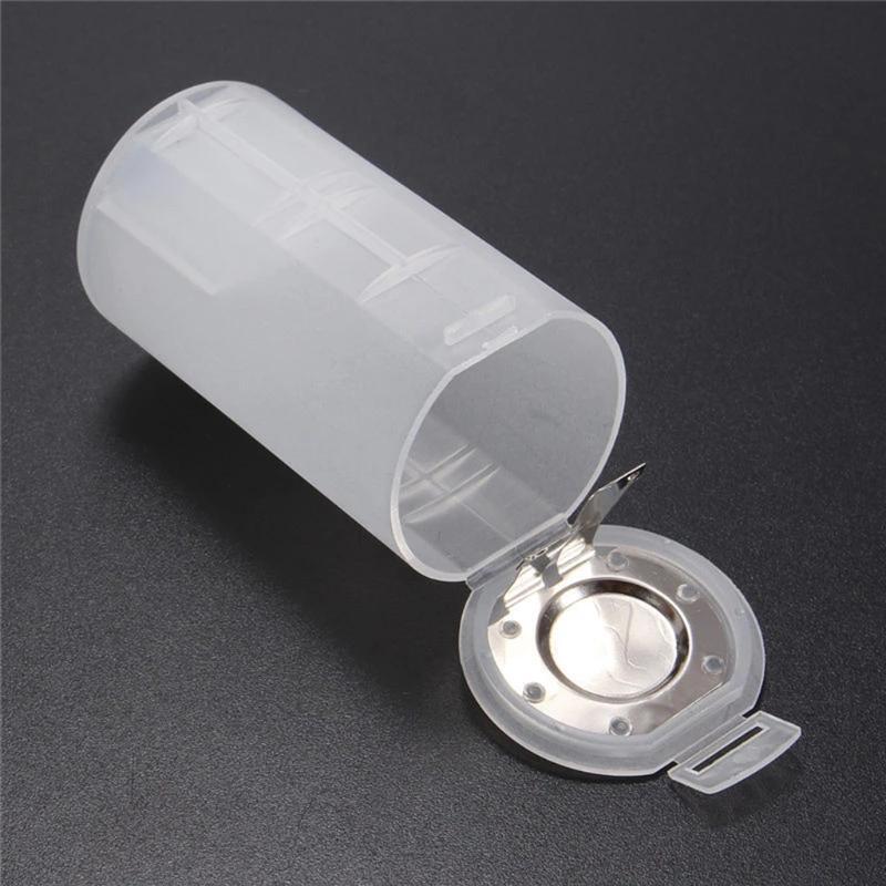 AA to D Size Battery Holder Converter Adapter Switcher Plastic Case Box Portable