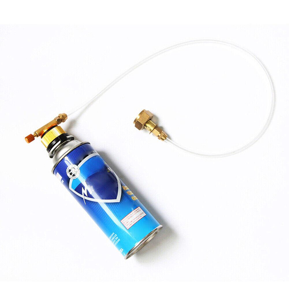 Outdoor Camping Picnic Gas Refill Pipe Cook Propane Flat Cylinder Tank Tube