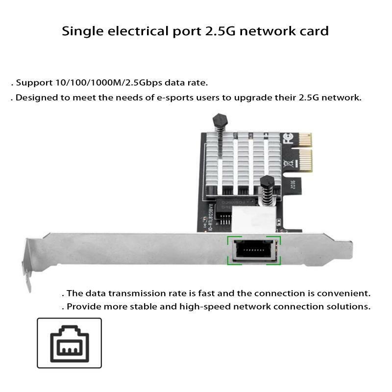 Gigabit Ethernet Control Card 2.5G 2500M/1000M RJ45 IO-PCE8125B-GLAN