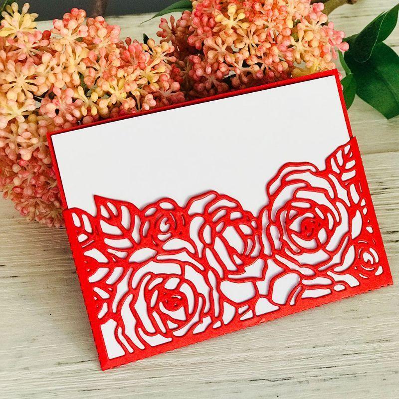 Rose Flowers Metal Cutting Dies Stencil DIY Scrapbooking Album Stamp Paper Card