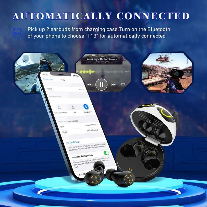 3-4Hours Using Time Bluetooth-compatible Earpiece in-Ear Rechargeable Case