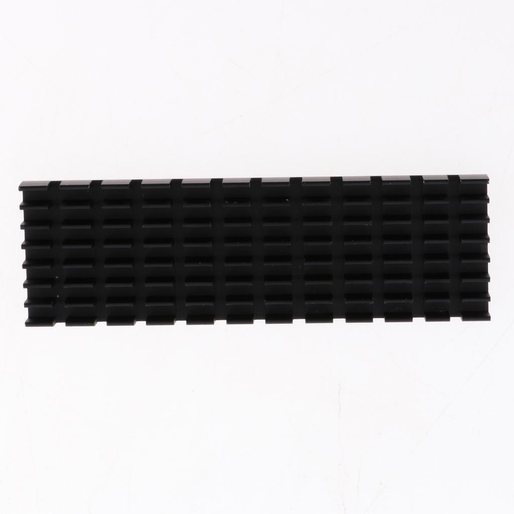 Aluminum   2280 M.2 SSD Heatsinks Cooler Thermal Pad Cooling Kits Black