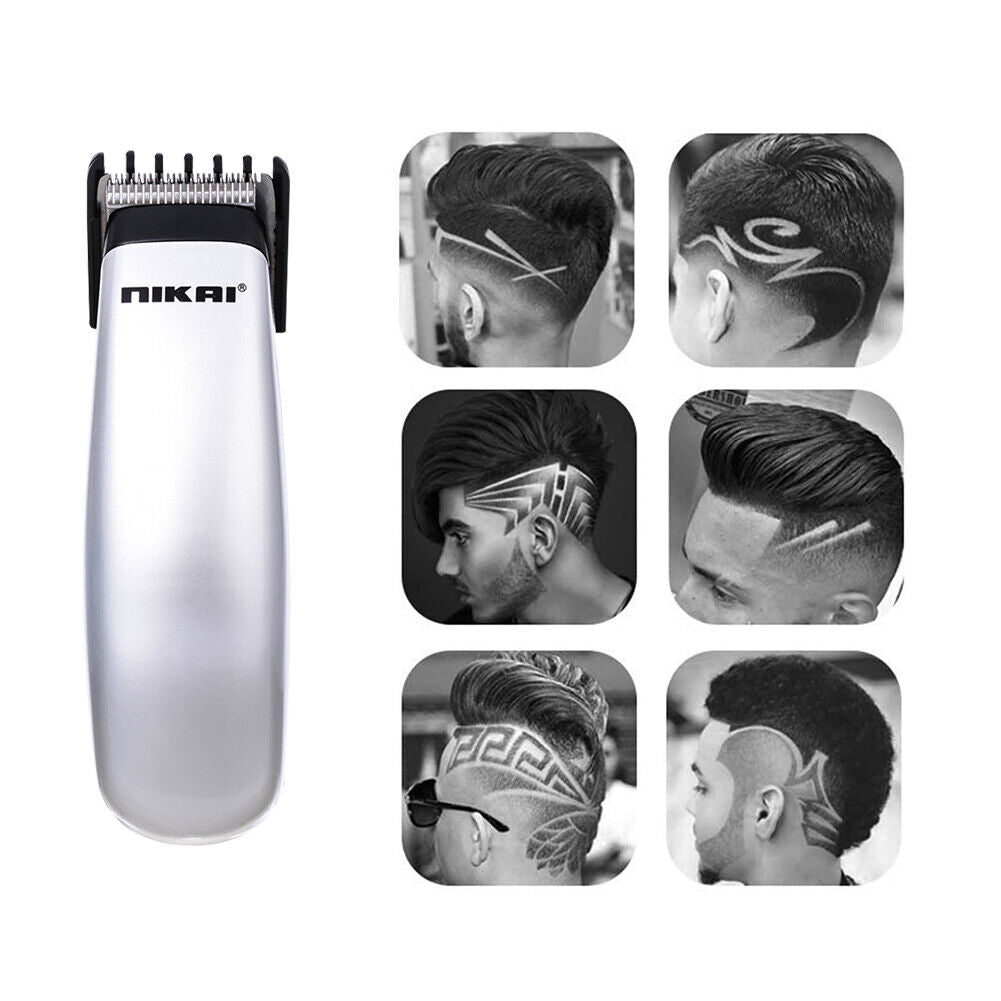 Battery Powered Hair Clipper Pro Electric Trimmer Cutter for Home Barber