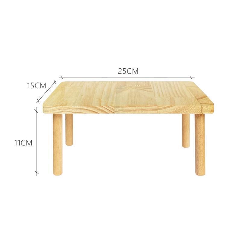 Natural Wood Stand Hamster Activity Platform with Pillars Easy to Install