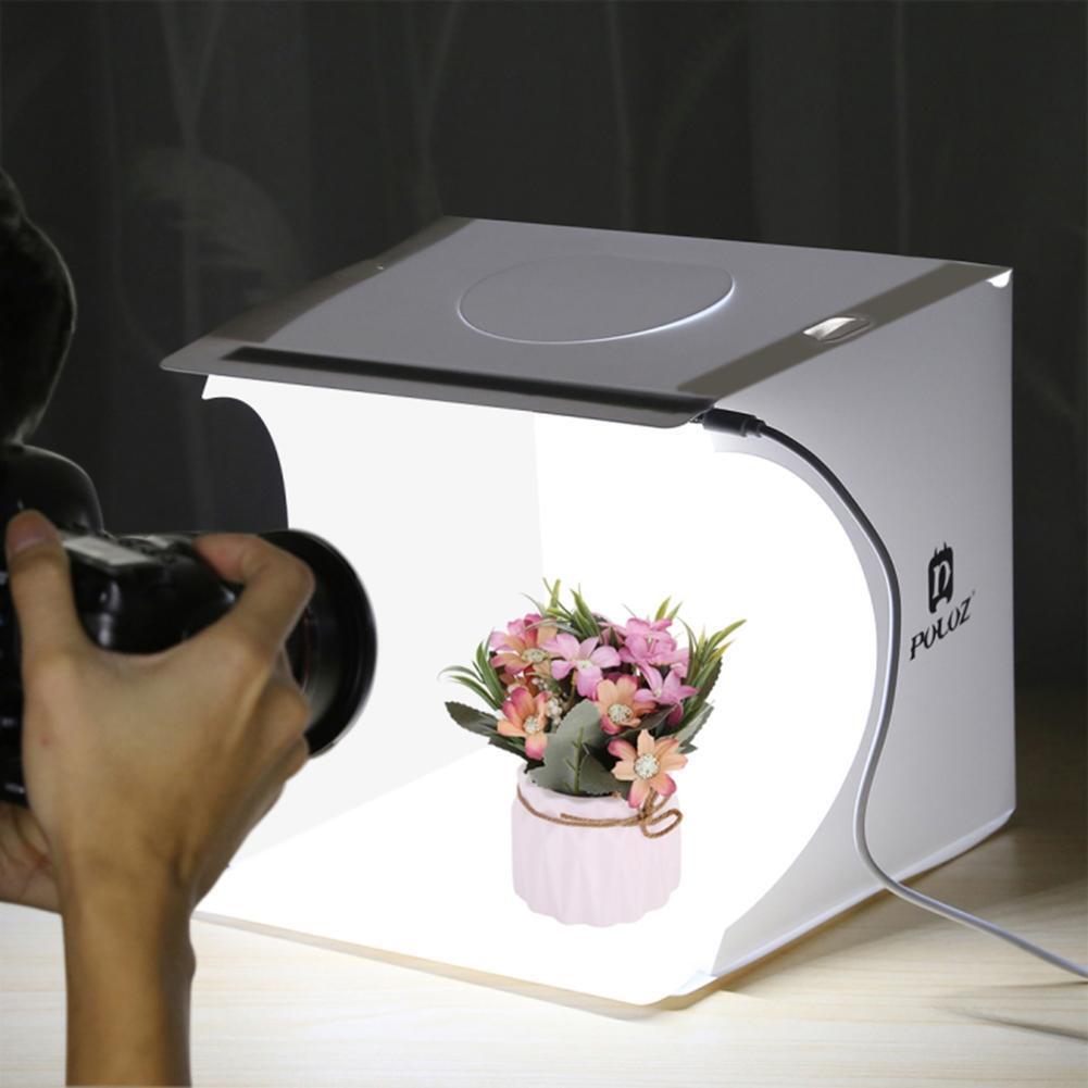 PULUZ Mini Foldable Camera Photo Studio Soft Box LED Photography Light Tent