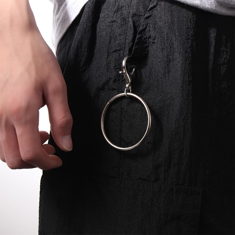 Punk Big Ring Rock Hip Hop Jewelry Pants Key Ring Bag Chain Key Chains Clip
