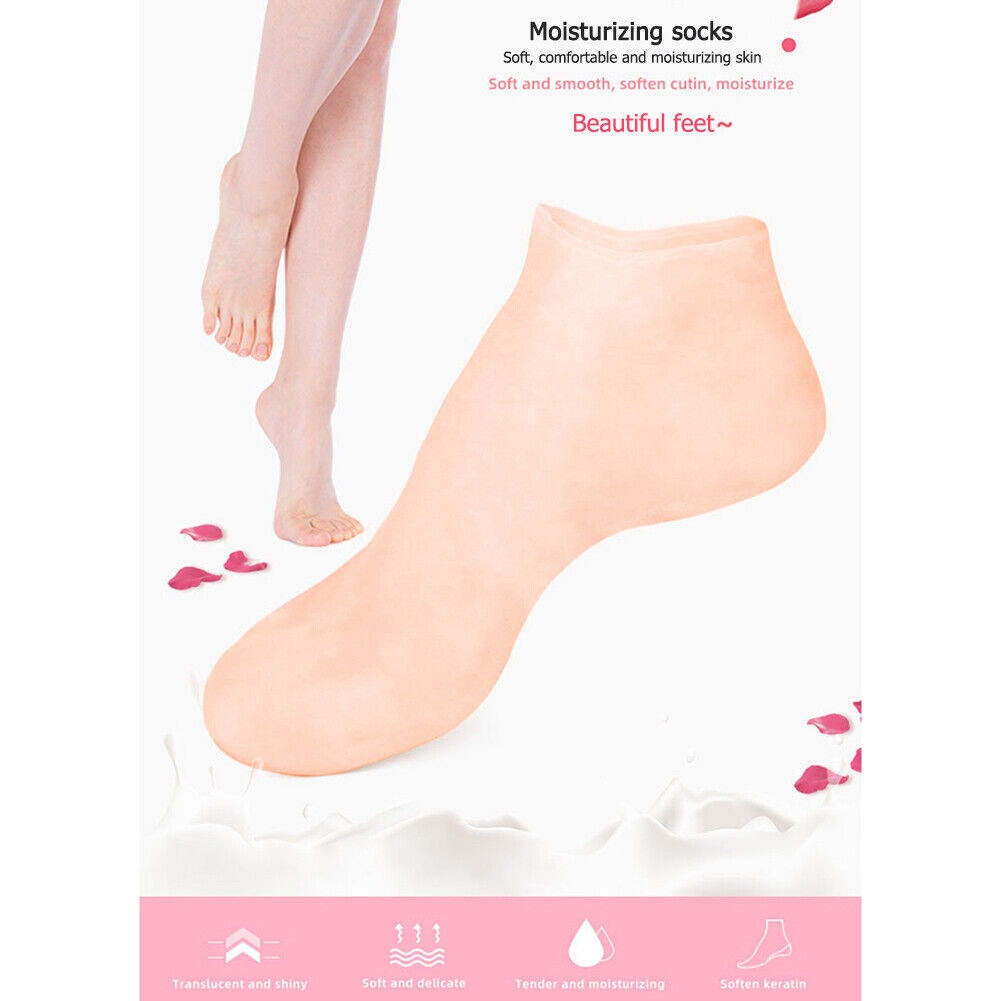 1 Pair Foot Care Socks Moisturizing Gel Cracked Skin Protectors Socks (L)