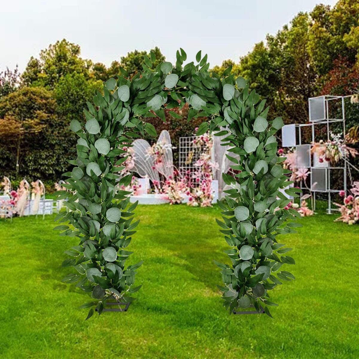 Eucalyptus Garland Greenery Leaves Vines Plants for  outdoor decorationation