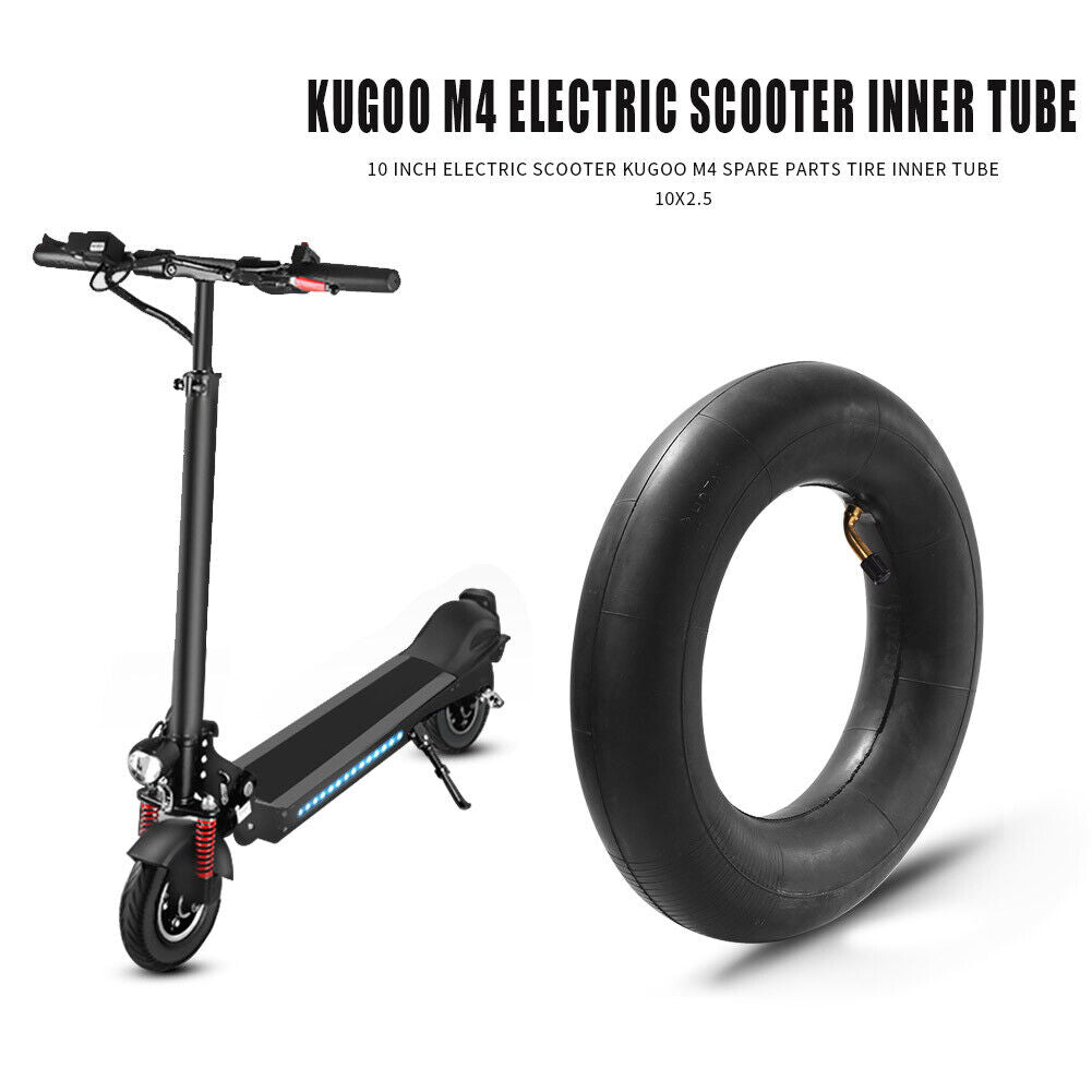 2x 10 inch E-Scooter Pneumatic Rubber Inner Tube for Kugoo M4 10x2.5 Parts