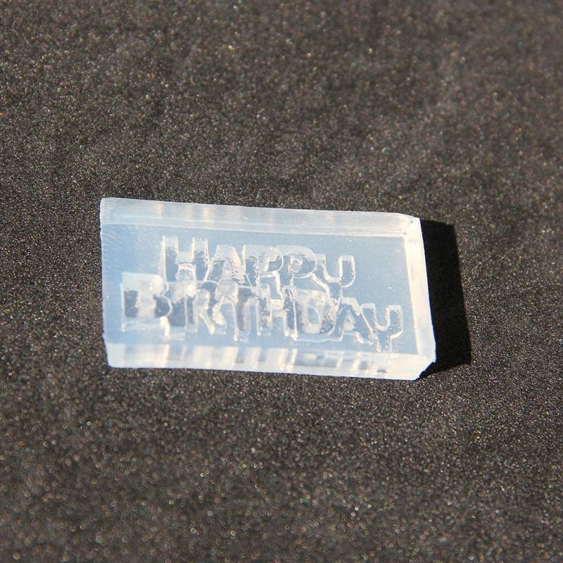 Three-dimensional Happy Birthday Earring Mold Silicone Pendant Mold for DIY