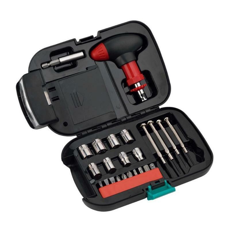 24 Pieces Hardware Tool Flashlight Set Flashlight Toolbox for Daily Home Use