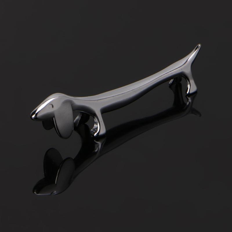 Lovely Little Dog Chopsticks Holder Rest Metal Craft Stainless Steel Decoration