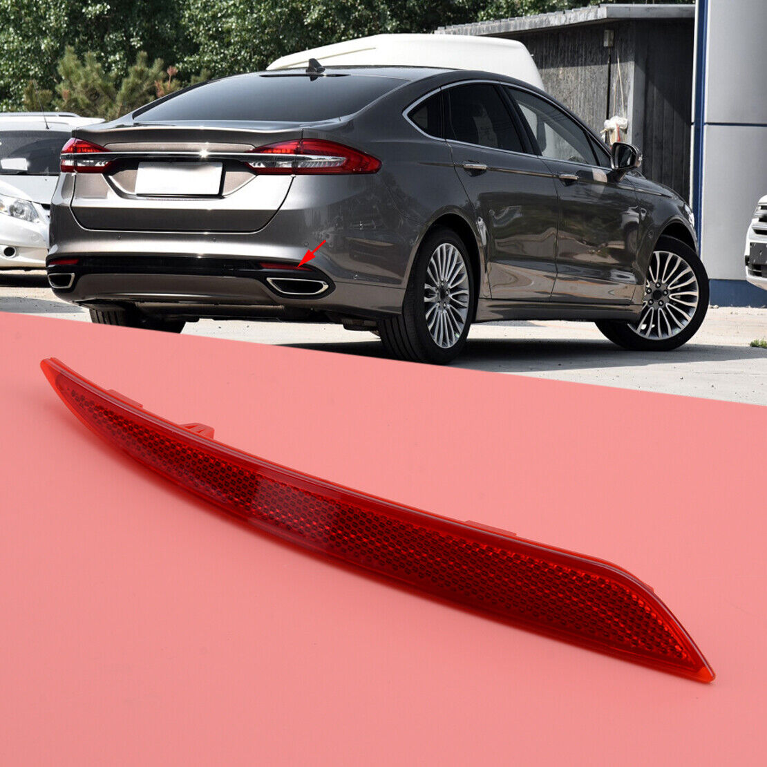 Right Rear Bumper Tail Light Lamp Reflector Fog Light Fit For Ford Fusion Mondeo