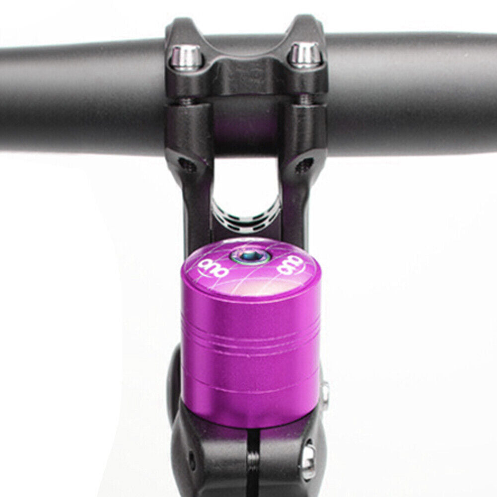 OUO Bicycle Stem Top Cap Headset Cover with Screw Fork Ring Spacer (Purple)