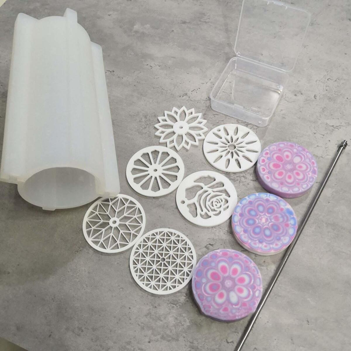 Silicone Long Tube Mold Durable Soap Making Molds for Christmas Cake Biscuit